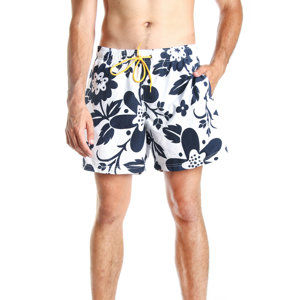 Tommy Hilfiger pánské bílé plavky se vzorem Flower